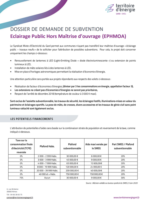 Vignette - Dossier de demande subvention EPHMOA